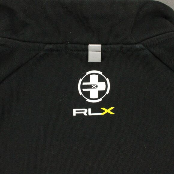 RLX Ralph Lauren Hoodie Mens XL Black Sweater Performance Sweatshirt 1/4 Zip - Picture 7 of 11